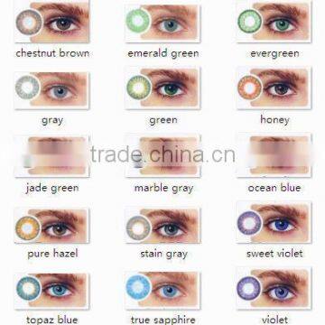 wholesale 1 tone 2 tone 3 tone - 15 colors Korea circle luxury colored contact lenses