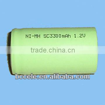 RC car rechargeable battery Nimh SC 1.2v 3300mah