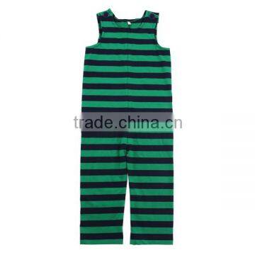 2016 Spring Summer Knit Stripe Baby Romper Manufacture Organic Cotton Pajamas Organic Cotton Baby Rompers Wholesale Baby Clothes photo-3