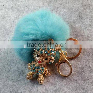 Rabbit Fur Ball Keychain photo-6