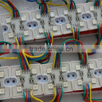 promotion!!! 20pcs/stand 5050 SMD LED RGB module,DC12V input,with plastic case