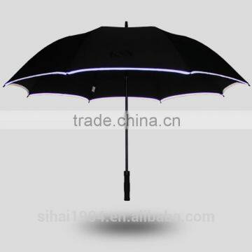 black gentleman golf umbrella with double vents