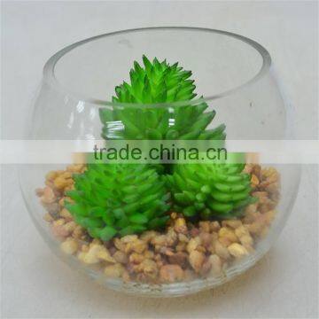 Goods From China Low Price Artificial Plant Round Terrarium