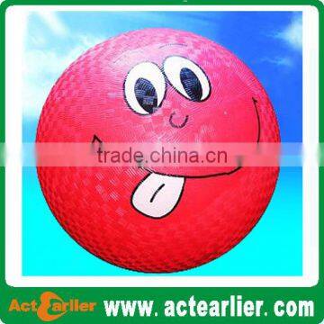rubber playground balls with custom logo