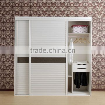 2 Doors MDF Wooden Wardrobe Closet Design