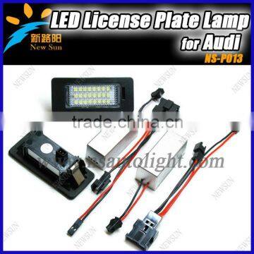 2pcs/set LED License plate light replacement for AUDI Q5 2010 Ultra Bright LED tail light