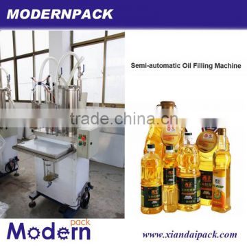 High quality semi-automatic food edible oil filling cappig machine