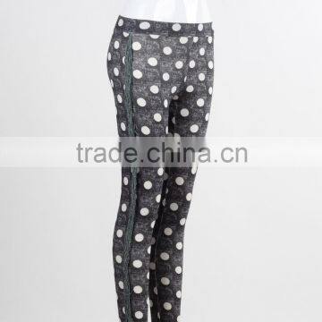 F5W31040 2016 Custom Yoga Pants Polka Dot Print Fitness Leggings photo-2