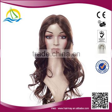 Factory price Heat Resistant Fiber silk base lace wig