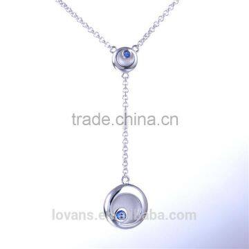 Wholesale latest chain crystal gemstone necklace designs for man