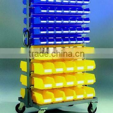 warehouse double sided bin rack/shelving