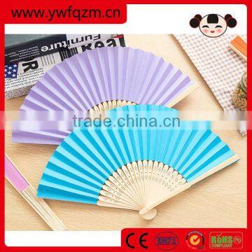 Personalized souvenir gift portable bamboo paper fan