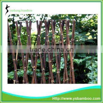 Natural Black Bamboo Fence