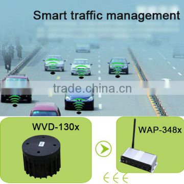 Magnetic vehicle detector sensor for smart traffic light management and vehicle counting