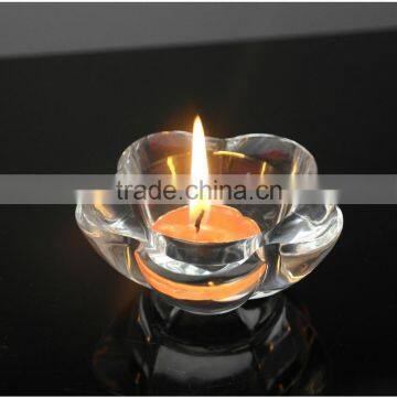 2016 newest flower crystal candle holder for wedding gift