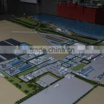 Maquette industrial plant planning , 1/3000 scale architectural model making