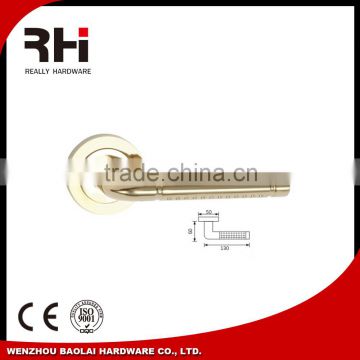 Room Aluminium door knob,gold plated door handle