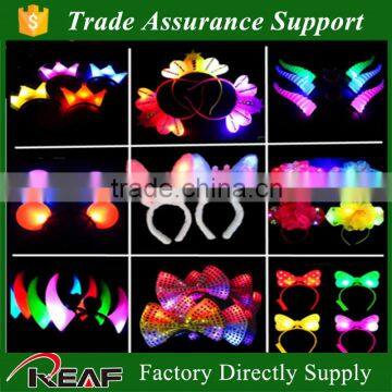 Flashing LED light for party, Christmas,and holidays,women flower hair accessory jewelry