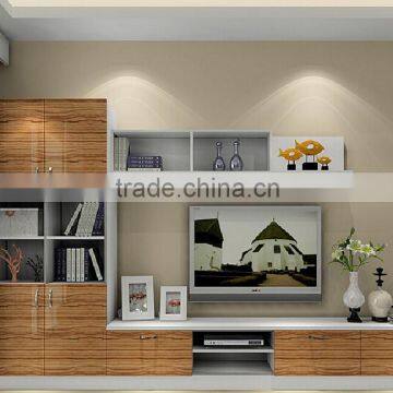 Modern white wood living room cabinet tv