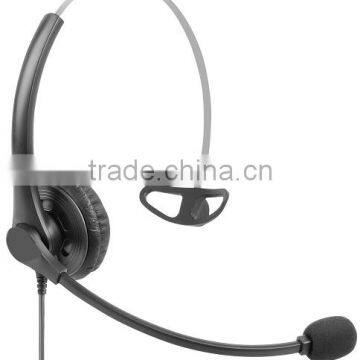 Professional USB headset for call center , RJ plug earphone microphone for noise reduction , handfree telephone