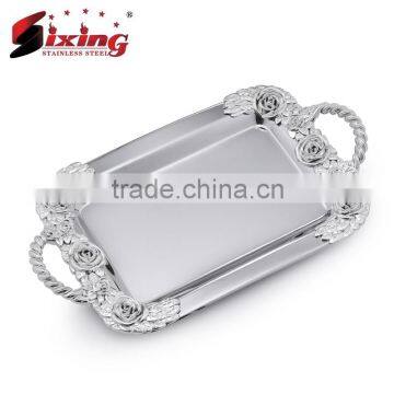 Popular Arab Copper Plated Serving Tray With Two Handles photo-6