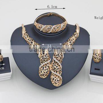 African 2016 fashion necklace and earrings jewerly set