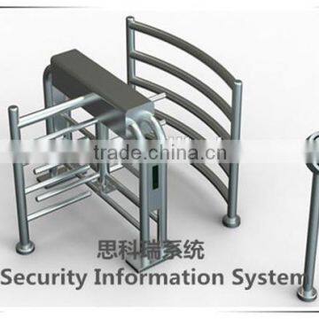 Access control system automatic half height waist height turnstile