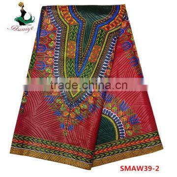 2016 real wax fabric SMAW26 African super wax print fabric wholesale