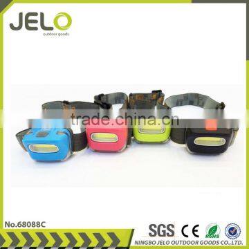 New High Power COB Headlight Camping headlamp Colorful Head Torch