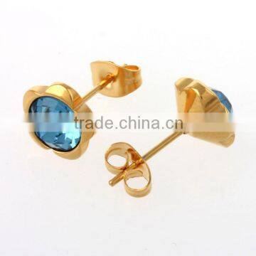 2015dubai gold plated jewelry earring models small 18k gold earring