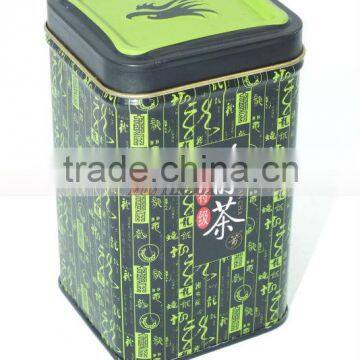 Square Tea Tin Can