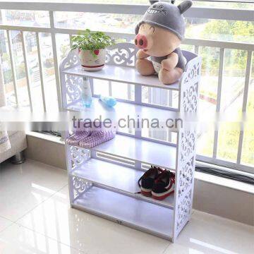 WPC Foam Board Five Layers Reinforced Boot-shaped Shoe Rack photo-2