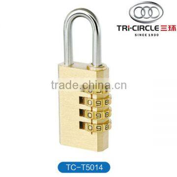 High Quality Yantai Tri-Circle Brass Combination Padlock TC-T5014