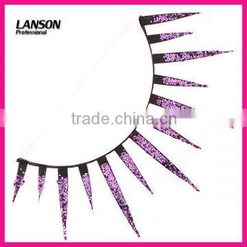 Bright Purple Powder High Quality False Eyelashes 530# photo-2