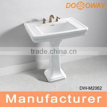 floor standing bathroom ceramics pedestal basin DW-M2062