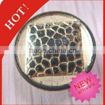 Old Brass Brush Button