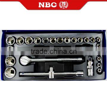 28 Pcs Socket Wrench Set Tools Kit With Case Heavy Duty photo-2