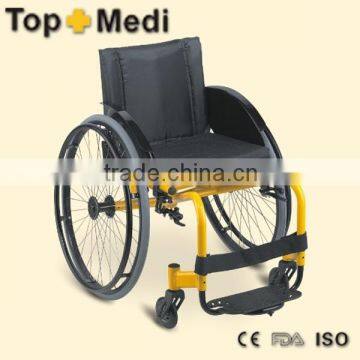 Rehabilitation Therapy Supplies Manual Adjustable Armrest Leisure Wheelchair for elderly