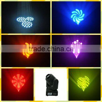 10W Mini moving head LED light / rgbw led spot moving head light / Gobos led light system