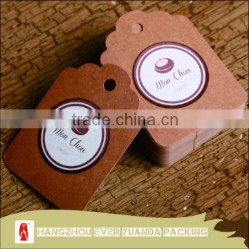 wholesale craft paper garment price tag /cheap custom garment price tag