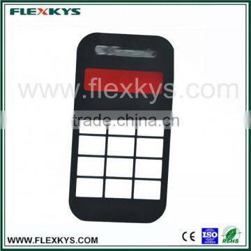 Safe case application glossy PET transparency window membrane switch