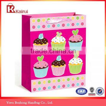 China Cake Paper Bag Manufacturer Supply Delicate Muffins Cake Gift Packing Bag