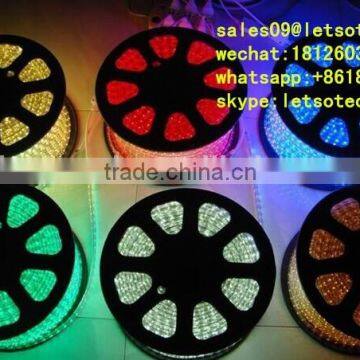 Factory price LED rope FPC Lamp Body Material and R/G/B/Y/W/RGB Emitting Color 60leds per meter flexible strip 220v led strip