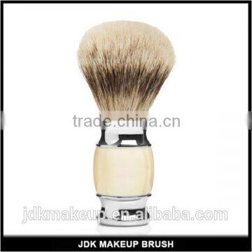 HQ Silvertip Badger Hair Knot Shaving Brush, Beautiful Ivory Shaving Brush