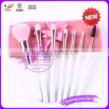 7pcs New fashion lovely Pink cosmetic brush kits for girls