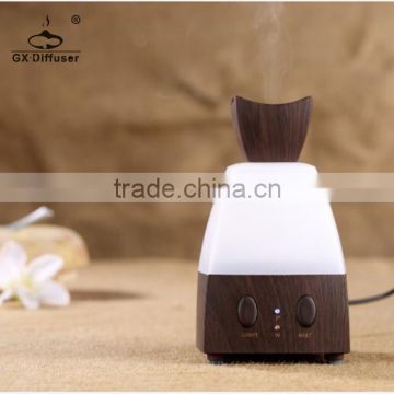 GX Diffuser battery powered aroma diffuser 7 colors light auto changing GX-04K dark wood GX Diffuser