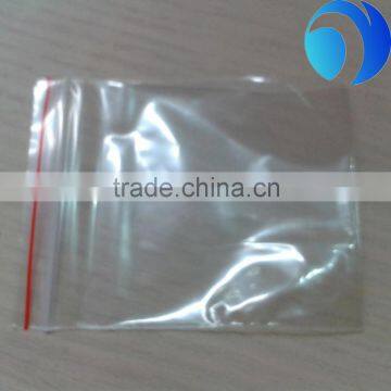 Good quality clear vinyl LDPE zipper bags with handles for packaging LDPE bag with zipper