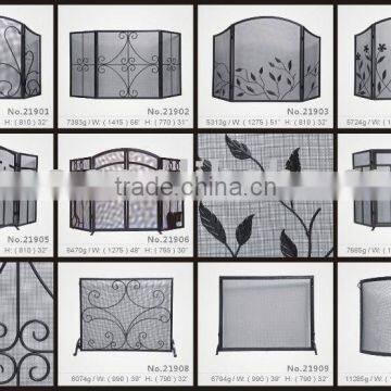 wrought iron hand forged Fireplace screens