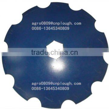 65Mn notched plough harrow disc blade 26 inch