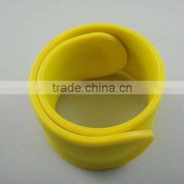 280*30mm silicone slap bands with plate inside